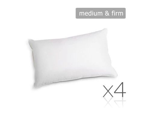 Giselle Bedding Set of 4 Pillows - 2 Firm & 2 Medium