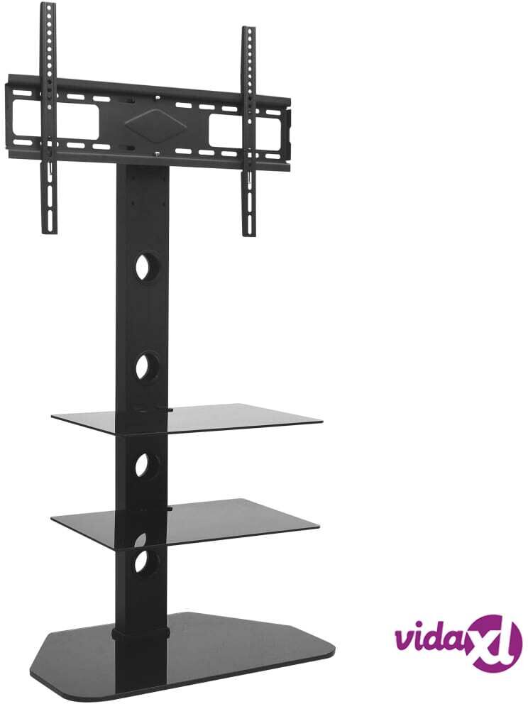 vidaXL Swivel TV Floor Stand Mount VESA 600x400 mm with 2 Shelves