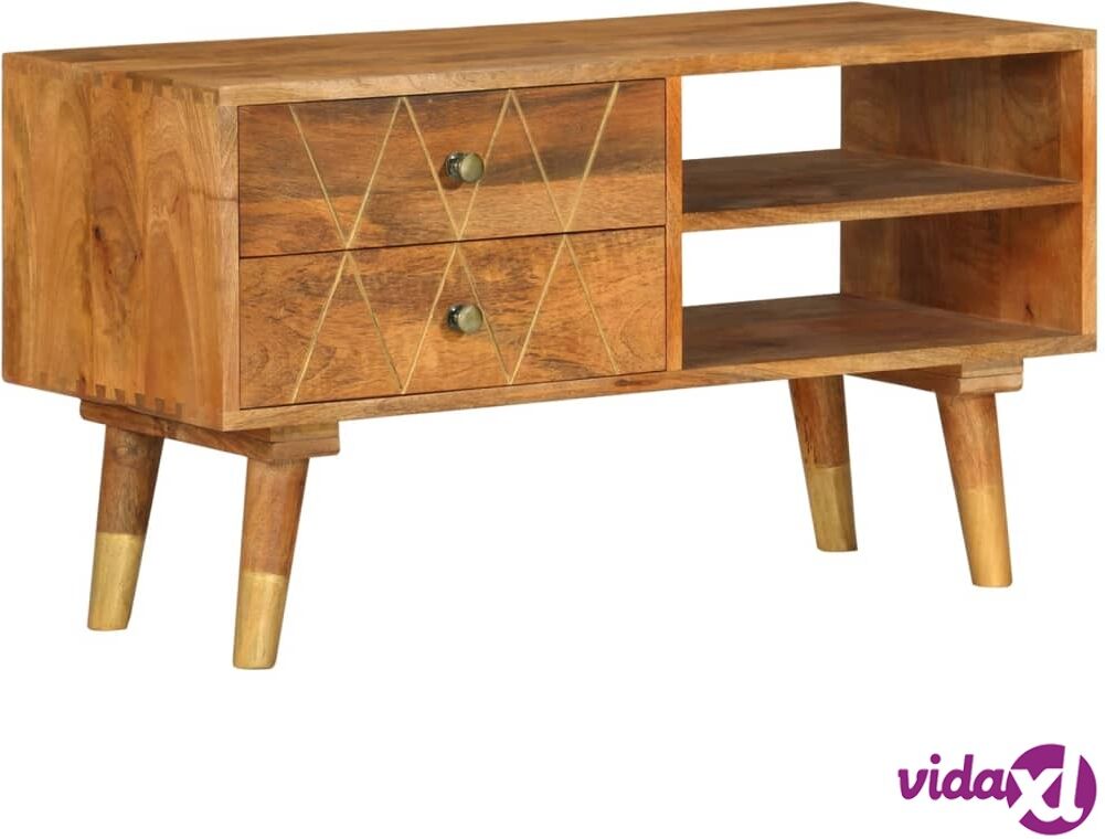 vidaXL TV Cabinet 85x35x47 cm Solid Mango Wood