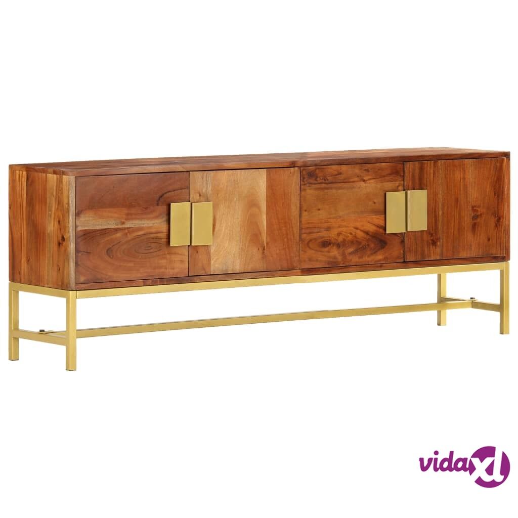 vidaXL TV Cabinet 140x30x50 cm Solid Acacia Wood