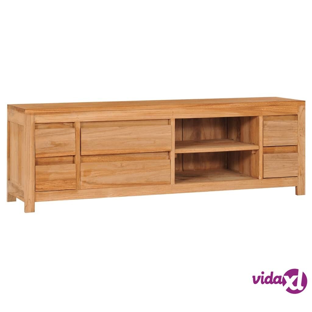 vidaXL TV Cabinet 120x30x40 cm Solid Teak Wood