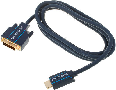 Clicktronic HDMI DVI Casual Cable 2m