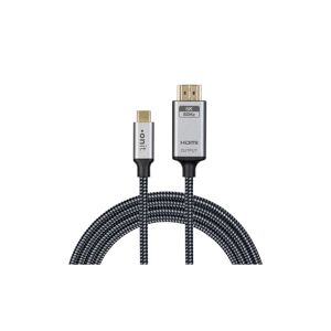 onit USB-Kabel »USB Type-C - HDMI, 1 m«, 100 cm Grau, Schwarz Größe