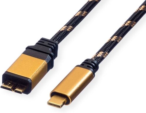 Roline Gold USB Kabel,  1m, USB C 3.2 / USB Micro-B 3.2