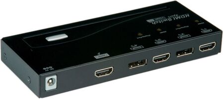 Roline HDMI / DisplayPort Switcher, 2K, 4-fach