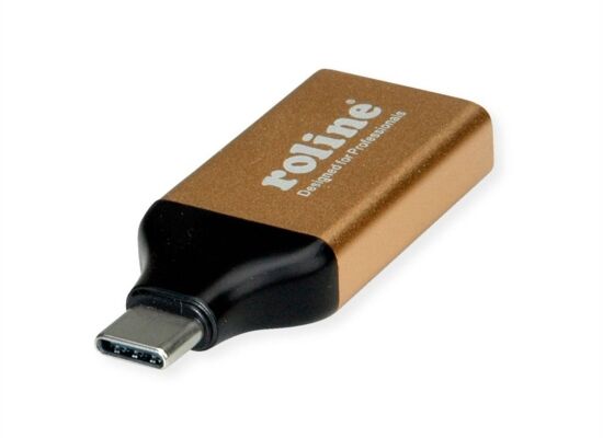 Roline Gold DisplayPort 4K Video-Adapter, USB-C m./DisplayPort f.