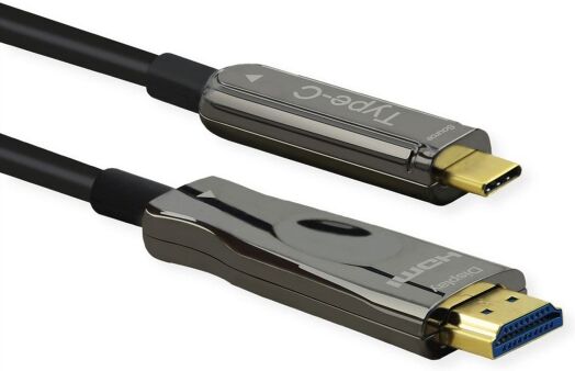 Roline USB Typ C - HDMI Video-Adapterkabel, 30m