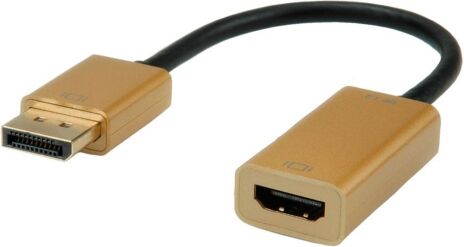 Roline Gold 4K Video-Adapter, 0.15m, DP female / HDMI male