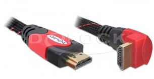 DeLock 82688 - Kabel High Speed HDMI 1.4 mit Ethernet gewinkelt A-A / Stecker-Stecker 5m