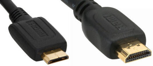 InLine 17461P - Mini HDMI auf HDMI Kabel High Speed 1m - black