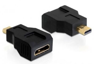 DeLock 65271 - Adapter High Speed HDMI with Ethernet - mini C Buchse > micro D Stecker