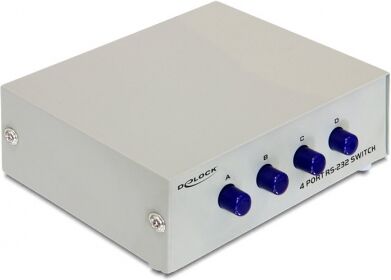 DeLock 87589 - Seriell Switch RS-232 4-Port manuell