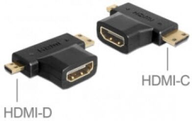 DeLock 65446 - Adapter HDMI-A Buchse > HDMI-C + HDMI-D Stecker