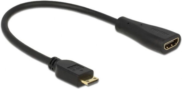 DeLock 65650 - Kabel High Speed HDMI mit Ethernet - mini C Stecker > A Buchse