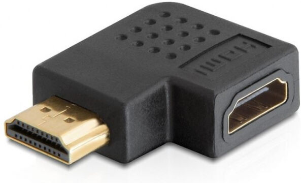 DeLock 65076 - Adapter HDMI Stecker > HDMI Buchse 90 Grad rechts