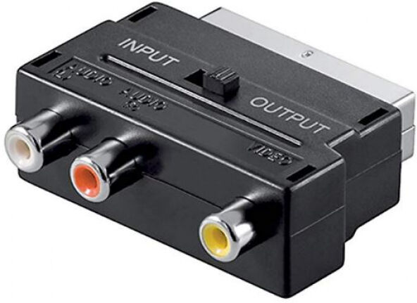 goobay Adapter Scart auf 3x Cinch