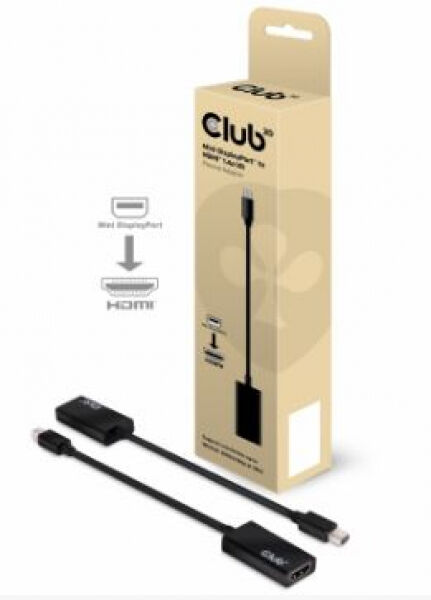 Club 3D CAC-1156 - Mini DisplayPort 1.1 to HDMI 1.4 VR ready Passiver Adapter