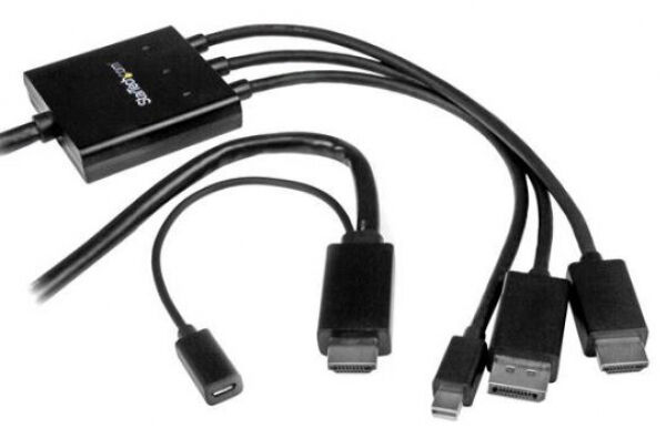 StarTech.com StarTech DPMDPHD2HD - HDMI, DisplayPort oder Mini DisplayPort auf HDMI Konverter - 2m