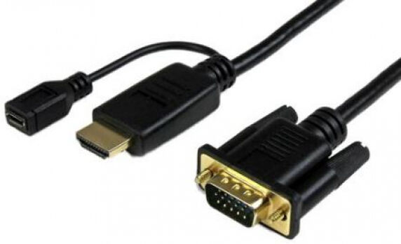 StarTech.com StarTech HD2VGAMM6 - aktives HDMI auf VGA Konverter Kabel - HDMI zu VGA Adapter - 1.8m