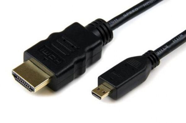 StarTech.com StarTech HDADMM1M - High Speed HDMI-Kabel mit Ethernet - HDMI auf HDMI Micro - Stecker/Stecker - 1m