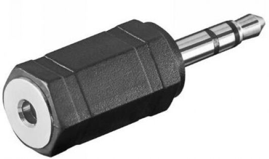 goobay Adapter 2,5mm zu 3,5mm Stecker-Buchse