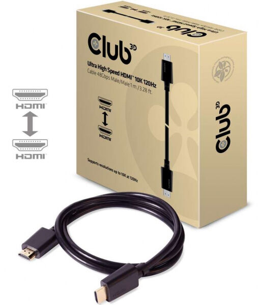 Club 3D CAC-1371 - HDMI-Kabel A -> A 2.1 Ultra High Speed 10K HDR - 1m