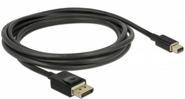 DeLock 84928 - Mini DisplayPort zu DisplayPort Kabel 8K 60 Hz - DP 8K zertifiziert - 2m