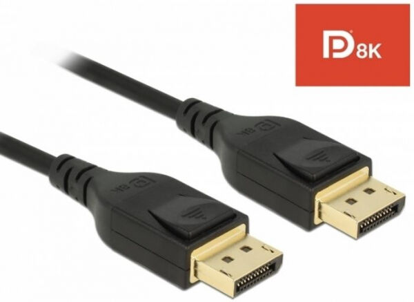 DeLock 85660 - DisplayPort Kabel 8K 60 Hz - DP 8K zertifiziert - 2m