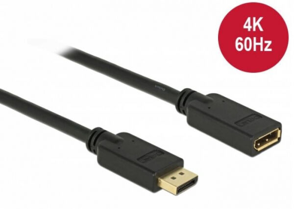 DeLock 84907 - DisplayPort 1.2 Verlängerungskabel 4K 60 Hz - 10 m