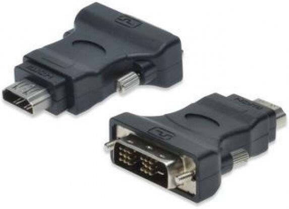 Digitus DK-320500-000-S - DVI(18+1) - HDMI Typ A St/Bu Adapter