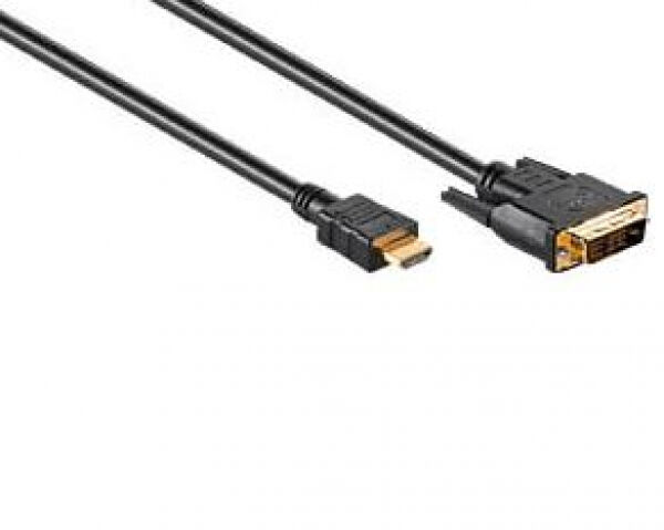 goobay 51579 - Kabel DVI-D (Stecker) > HDMI (Stecker) - 1m