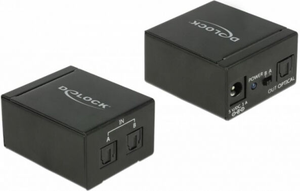 DeLock 18767 - TOSLINK Switch 2 x TOSLINK in zu 1 x TOSLINK out