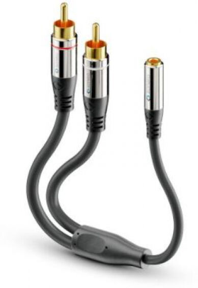 Sonero S-ACA004 - 2x Cinch auf 3.5mm Audio Adapter