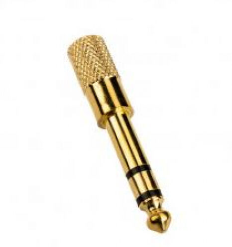 InLine 99305P - Audio Adapter - 6.3mm Klinke Stecker an 3.5mm Buchse (Stereo) - gold