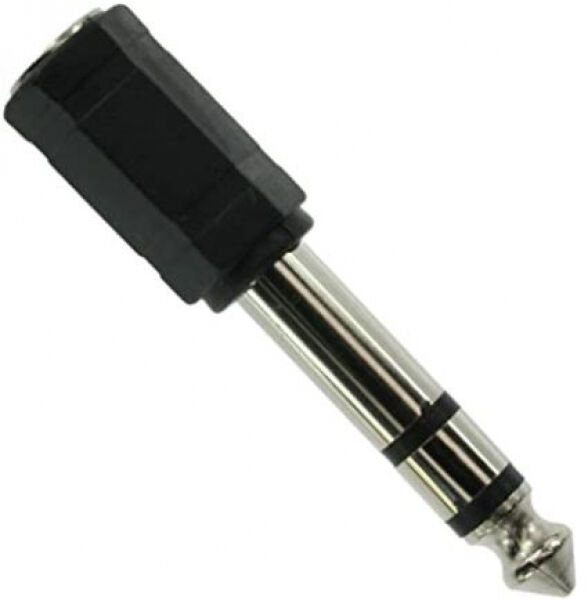 InLine 99305 - Audio Adapter - 6.3mm Klinke Stecker an 3.5mm Buchse (Stereo) - schwarz