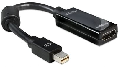 DeLock 65099 - Monitoradapter Mini-Displayport zu HDMI / für Apple Mac Notebook - 18cm