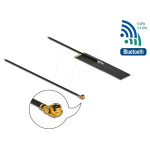 DELOCK 12628 - WLAN Antenne, MHF® I Stecker