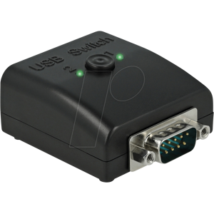 DELOCK 87756 - USB Konverter, RS232 auf 2x USB-B, bidirektional, schaltbar