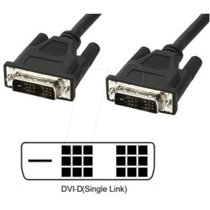 TECHLY ICOC-DVI-8050 - DVI Monitor Kabel DVI 18+1 Stecker, Single Link, 5,0 m