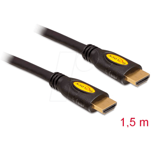 DELOCK 83738 - Kabel HDMI A Stecker > HDMI A Stecker Ethernet 4K 1,5 m