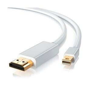 CSL Mini DisplayPort zu HDMI Typ A Audio- & Video-Kabel, Premium Full HD MiniDP Adapter Monitor Kabel - 2m