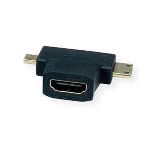 VALUE HDMI T-Adapter HDMI  - HDMI Mini + HDMI Micro