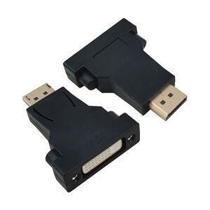 Helos Adapter vergoldet, DisplayPort Stecker/DVI Buchse, schwarz