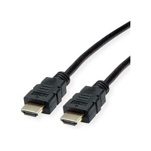 ROLINE HDMI High Speed Kabel mit Ethernet, TPE, schwarz, 1 m