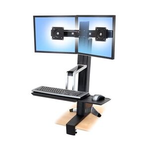 Ergotron WorkFit-S Dual Monitorhalter (33-341-200)