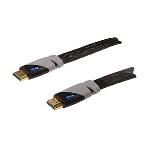 Schwaiger HDMI® Anschlusskabel HDMF30 533 flach schwarz, 3,0m, 2x HDMI