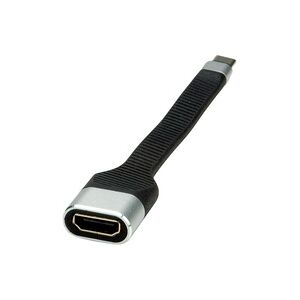 ROLINE Display Adapter USB Typ C - HDMI, ST/BU, 0,13 m