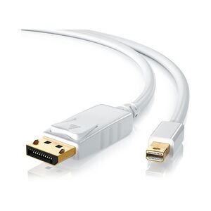 CSL Mini DisplayPort zu DisplayPort Audio- & Video-Kabel, FullHD MiniDP Monitor Kabel, Verbindungskabel - 5m