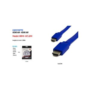 Trade Shop Traesio - hdmi-hdmi kabel full hd 1080P flach 24K tv xbox video 5METRES maxtech HDMI-HI5.0M