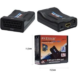 Trade Shop Traesio - audio video analog scart zu digital hdmi full hd 1080P maxtech cscart-hd konverter